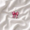 Pink Bow Metal Sticker